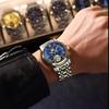 Luxury Automatic Mechanical Wristwatch Stainless Steel Tourbillon Man Watch Waterproof Luminous Business Men's Watches