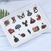 50pcs Black and Red Cartoon Mask Ball Series Stickers Waterproof Gothic Rose Decoration DIY Water Cup Phone Sticker