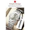 POEDAGAR Square Woman Watch Date Week Waterproof Luminous Ladies Watch Stainless Steel Quartz Fashion Watches Gift