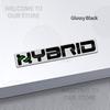 Car Decor Metal HYBRID Letter Emblem 3D Sticker Accessories For Fiat 500 500C Bravo Stilo Panda Punto 595 Tail Rear Trunk Decals cgsy3