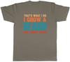 Movember Mens TShirt I Grow a Beard and I Know Things Funny Tee Gift