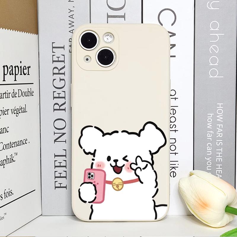 Lustige Cartoon-Hunde-Paar-Handyhülle für iPhone 17 16 11 12 13 14 15 Pro Max XR X XS Mini 8 7 Plus Hüllen Mode-Liebhaber Fundas