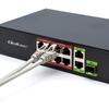 Qoltec Przełącznik sieciowy SWITCH FAST Ethernet PoE 8x RJ45 PoE 2x RJ45 Uplink 1x SFP | 120W | 1000 Mb
