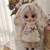 OB24 OB22 Doll Clothes With Long-eared Hat Floral Skirt Casual Pants DIY Doll Accessories Fit For 1/6 Blythes Doll Dress Up Doll