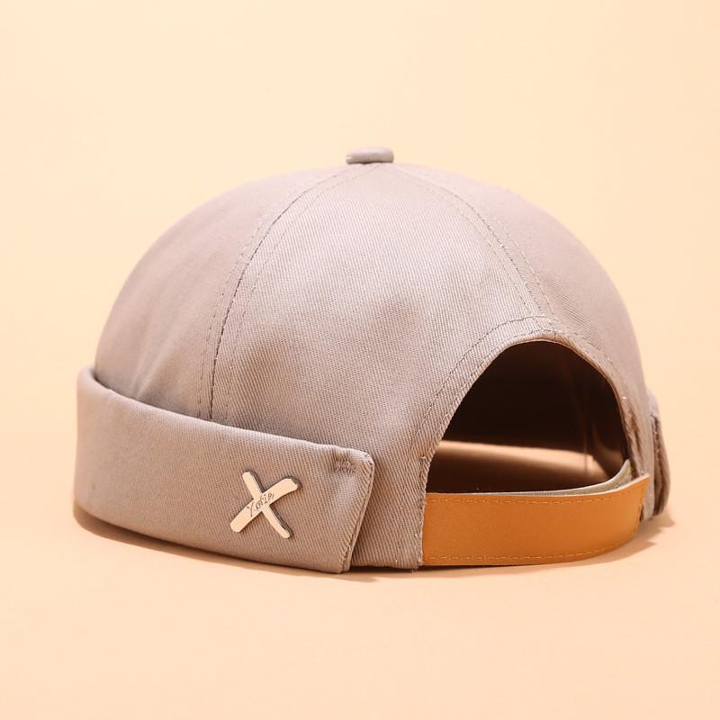 

Landlord Hat Men Summer Cotton Cap No Brim Sunshade Casual For Streetwear Style хакі