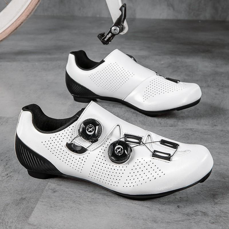 Unisex Cycling Shoes Road Mountain Bike Flat Pedal Or Clipless Use Breathable Synthetic Leather With Nylon/Rubber Sole