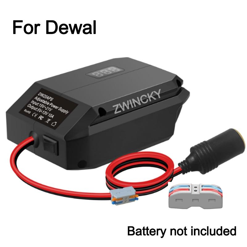 18V To 5-13V Step Down Converter For Makita/Dewal/Milwauke/Bosch/Einhel 18V Battery Cigarette Lighter Adapte Voltage Regulator
