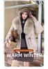 Women's Winter Down Cotton Jacket with Large Fur Collar - European & American Style, Short & Loose Padded Coat