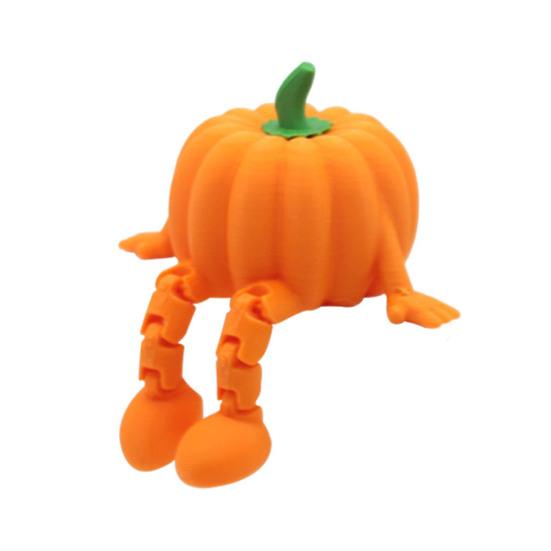 Halloween Ornament Cartoon Reading Ghost Pumpkin Shape Statue Waterproof Resin Figure Horror Themed Halloween Decor