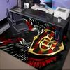 Flumi-nense Crest Wings Printed Office Carpet Chair Cushion  Entryway Rug, Rugs for Living Room, Bedroom Christmas gifts