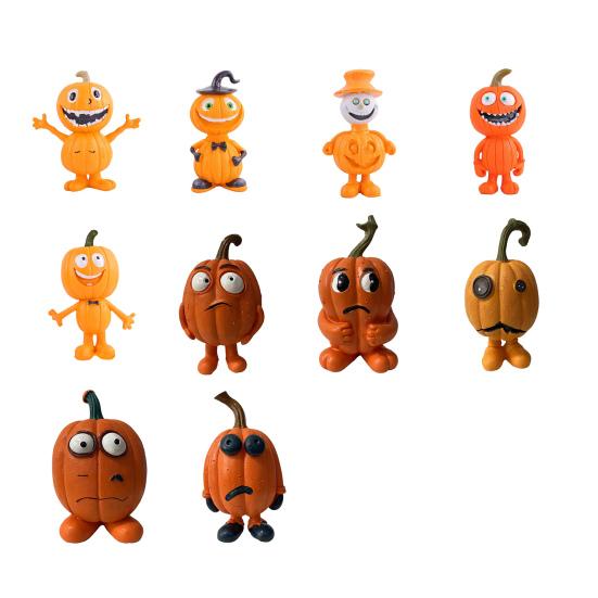 Halloween Ornament Cartoon Style Vivid Expression Design Pumpkin Decoration Joyful Festive Atmosphere Decor