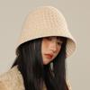 New Knitted Bucket Hat Women's Autumn and Winter Fashion Versatile Face Small Wool Hat Internet Celebrity Visor Basin Hat