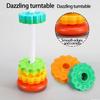 Perception Training Rotating Rainbow Tower Montessori Stacking Rainbow Tower  Infant