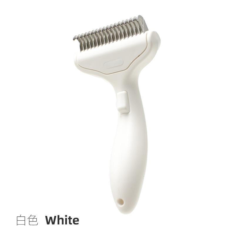 

Stainless Steel Dog Hair Removal Brush Comb Pet Hair Remover Brush For Dogs Grooming Tools Pets Dematting Comb Dogs Accessories белый