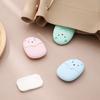 50Pcs Cute Travel Portable Soap Paper Outdoor Disposable Soap Flakes Hand Washing Mini Soap Pieces Boxed for Daily Use