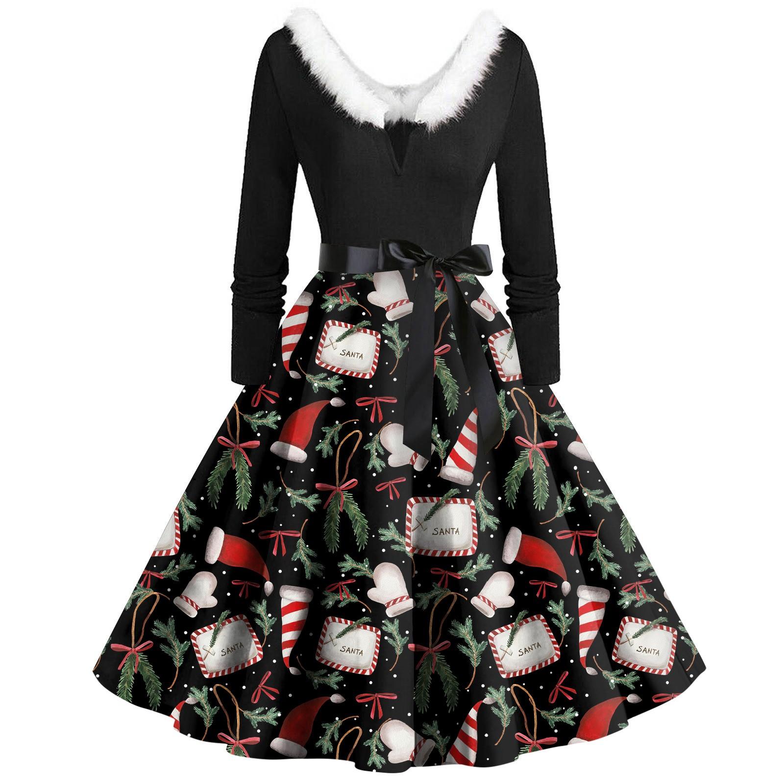 Женское повседневное и модное платье с длинными рукавами — фото 3