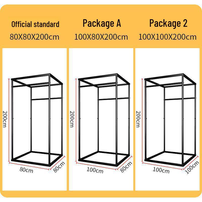 Portable Foldable Floor-Standing Changing Room for Clothing Stores