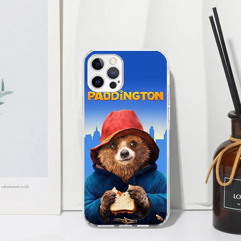 Cute P-PaddingtonS Bear Phone Case For Iphone 17 Air 16 15 Plus 16E 14 Pro Max 13 Mini 12 11 7 8 SE Fundas Soft Back Cover 17 Ai