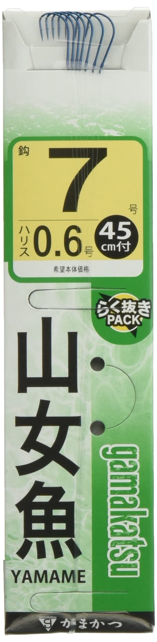 

Gamakatsu Blue Yamame Fishing Hook with Thread, Size 7, 0.6mm Line