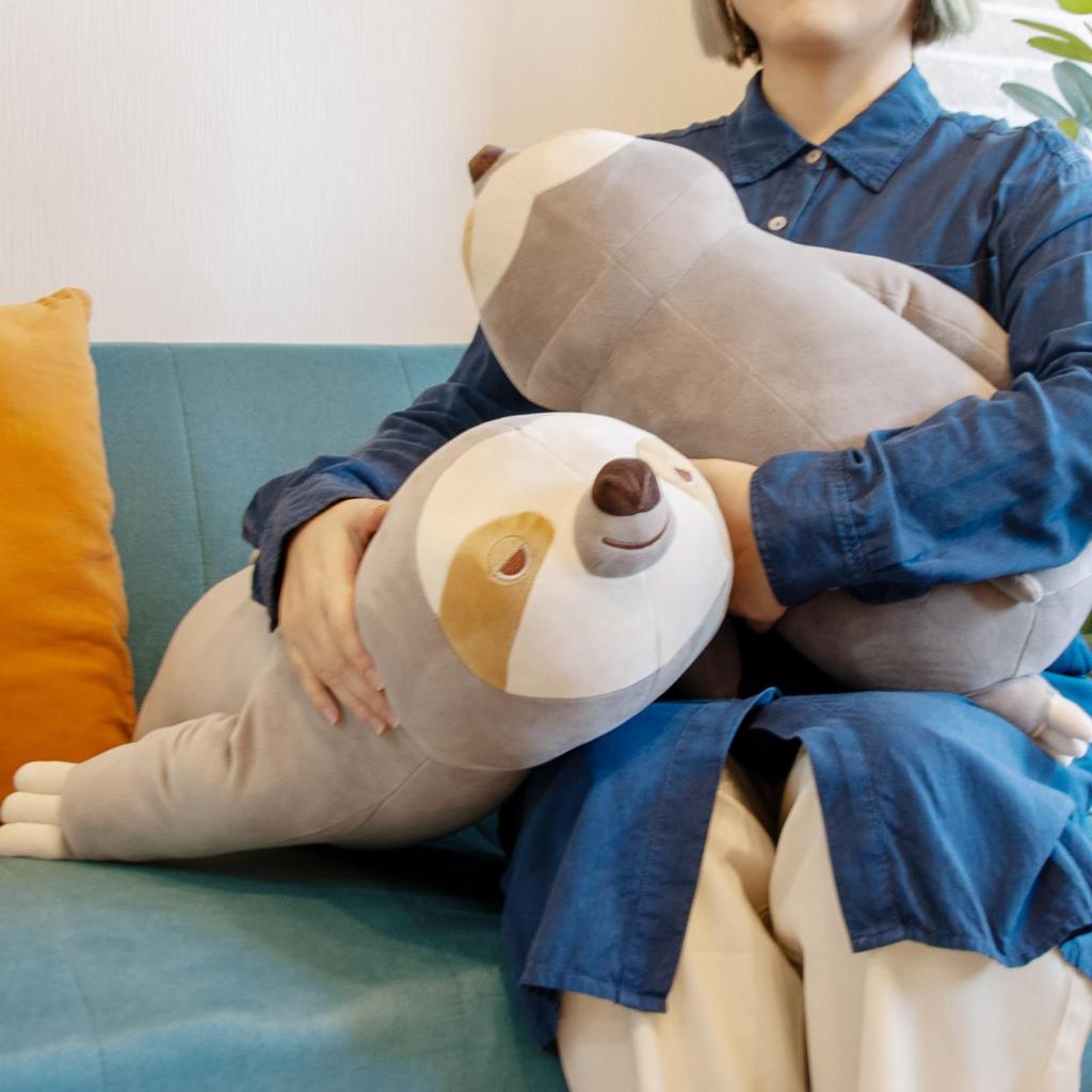 Livheart Premium Sleepy Animals Non-chan the Sloth Body Pillow, Large Size (Approx. 70cm in Length), Fluffy and Squishy Plush Toy, Gift 48907-57