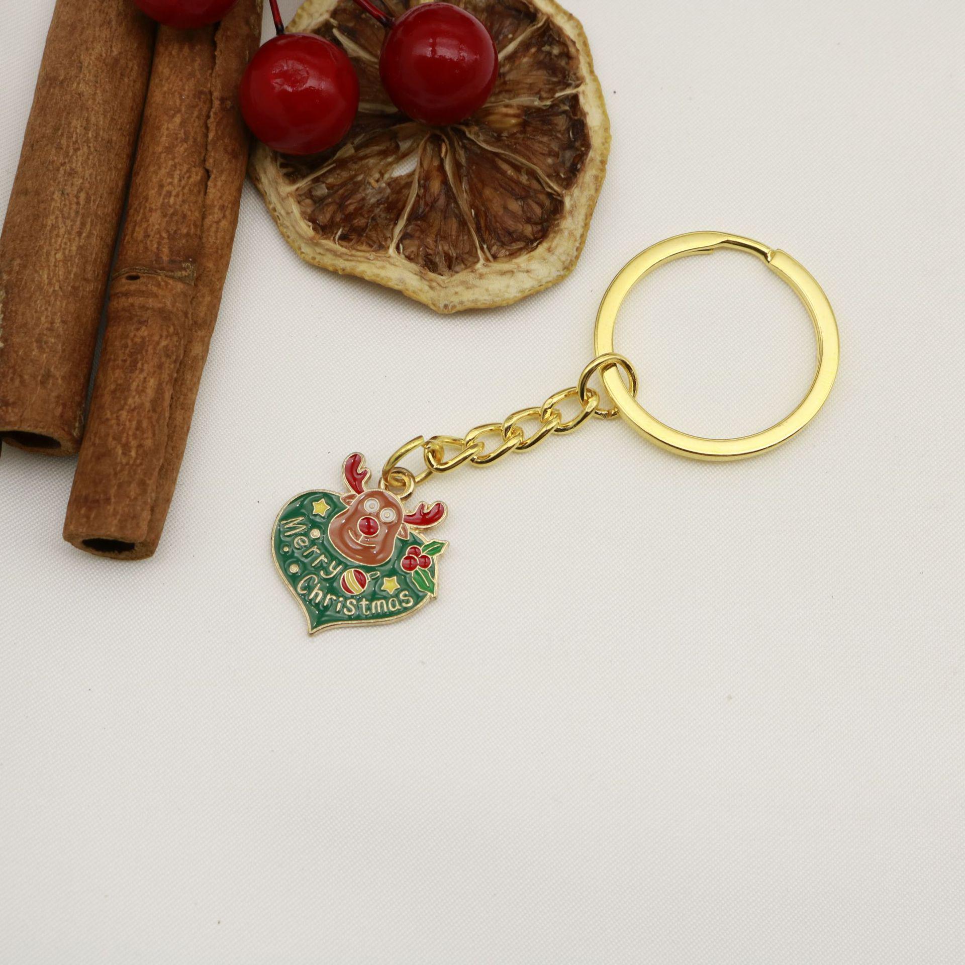 Christmas Keychain: Cute Tree, Santa, Bell, Snowflake AirPods Bag Pendant