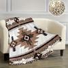 Bohemian Blanket Flannel Blanket Tribal Print Blanket Camping Bed Outdoor Sofa Office Blanket