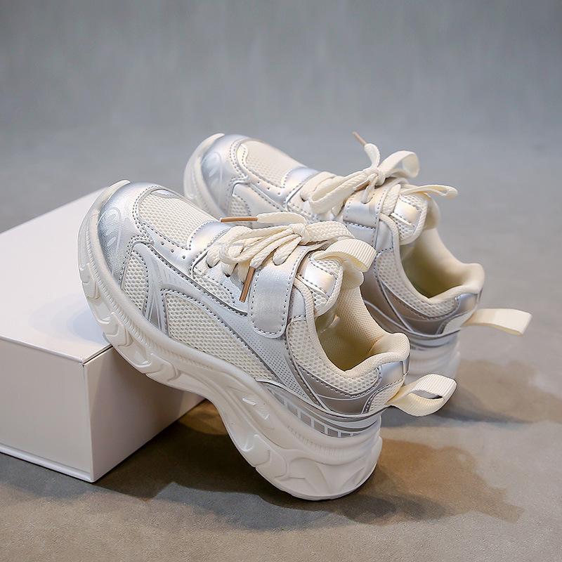 2025 New Spring Children's Sports Shoes Boys and Girls Mesh Shoes Breathable and Lightweight Running Shoes Children's Shoes