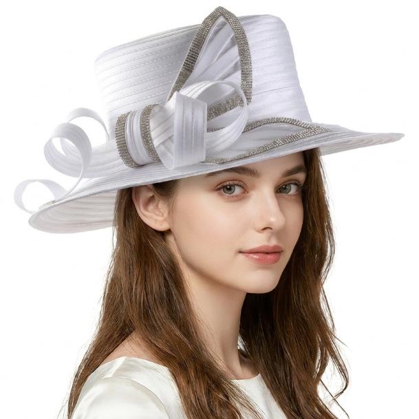 French lady church hat summer sun