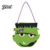 Reusable Pumpkin Candy Holders Halloween Felt Bag Ghost Skull Cat Owl Tote for Lightweight Trick or Treat Pails Kids Non Woven Handbag Party Favor