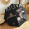 1pc Musician Ayliva Umbrella Portable Folding Umbrella Iron Frame Hole Bone Structure Outdoor Home Umbrella