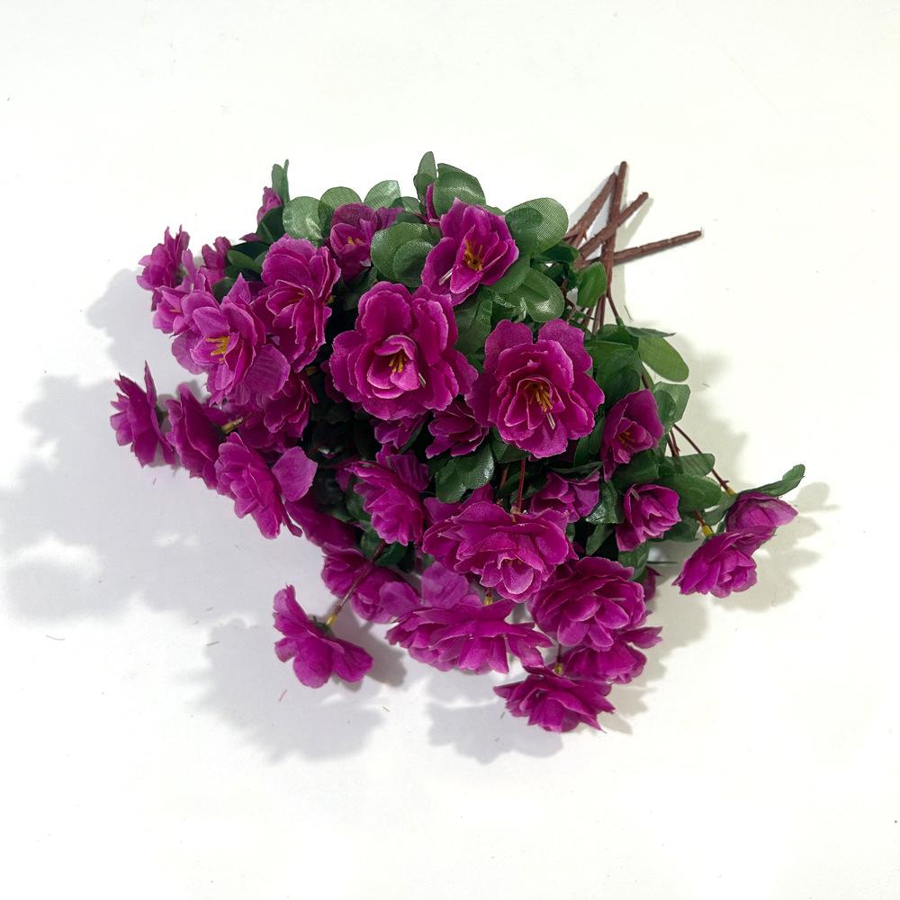 

Имитация маленьких рододендронов, Искусственные зеленые растения, Свадебное домашнее украшение, Букет-ручка из искусственных цветов, Цветочная корзина, Садовое украшение