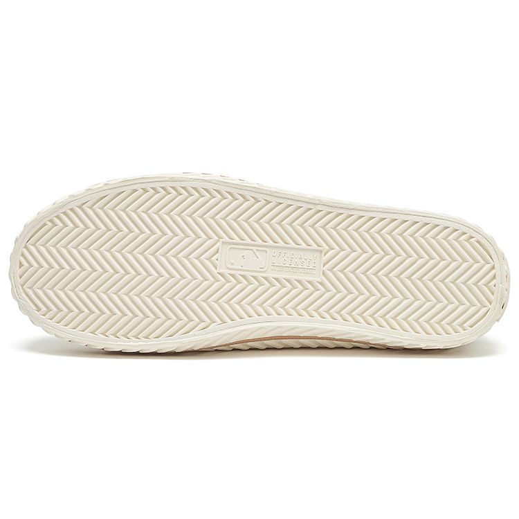 MLB Playball Mule Monogram Canvas Fashion Print Half Slippers Lightweight Breathable Low-Top Skate Shoes Unisex sneaker Beige 3AMUM212N-50BGD