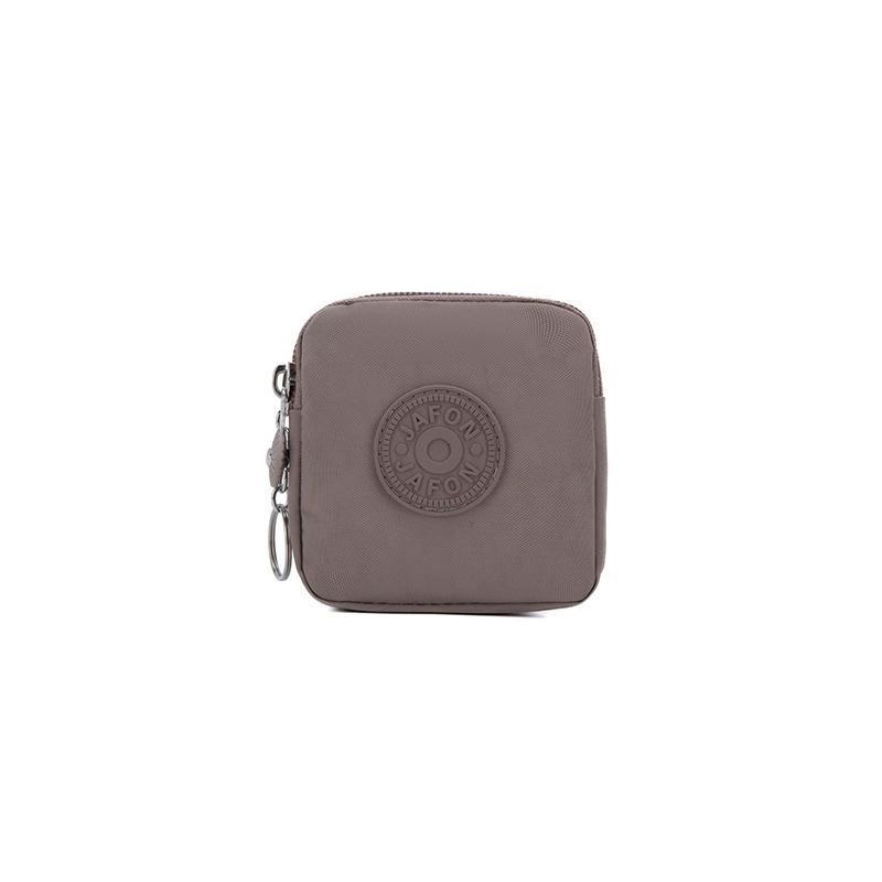 1X Nylon Reißverschluss Münzbörse Mini Geldbörse für Damen, Geeignet für Kreditkarten, Ausweise, Schlüssel und Kopfhörer.