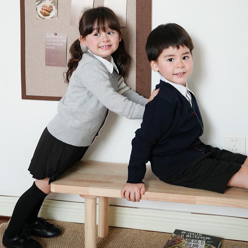 Children's Clothing Children's Sweater Cardigan Jacket Shawl V-neck Baby Girls Knitted Cardigan