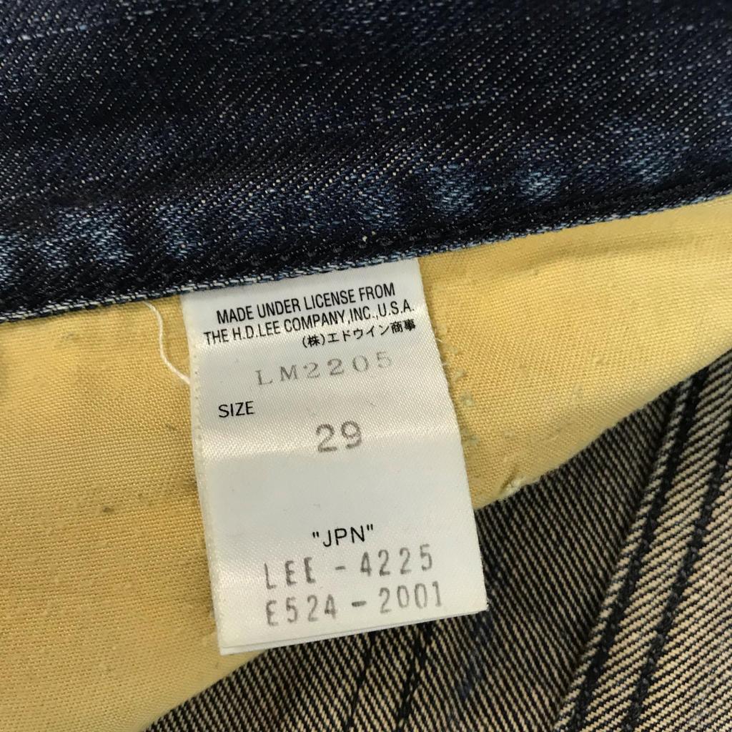 Vyrobeno v Japonsku Lee Riders GOLD LABEL Džíny W29 Pánské S-M Vnitřní délka nohavice 79cm Modré(POUŽITÝ)