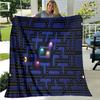 Game blanket retro game maze flannel blanket gamer blanket gift blanket