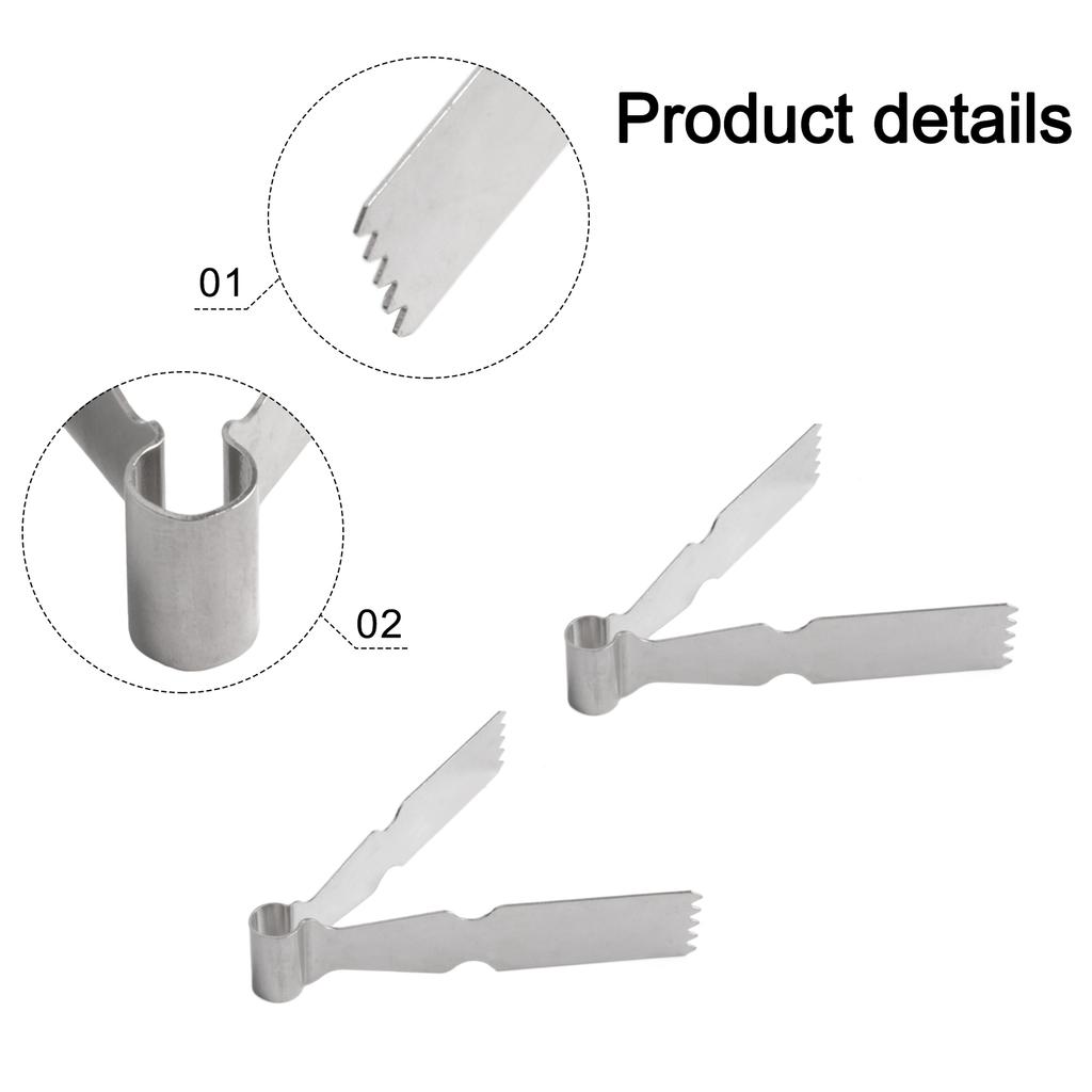4Pcs Pastry Tweezers Tongs, Stainless Steel Pastry Tongs Baking Crimper Tool Food Utensils Kitchen Accessories
