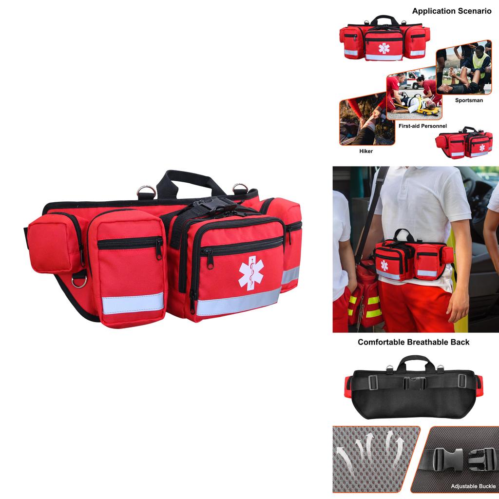 New Outdoor Oxford Cloth Portable Medicine Waist Bag Emergency Rescue Bag