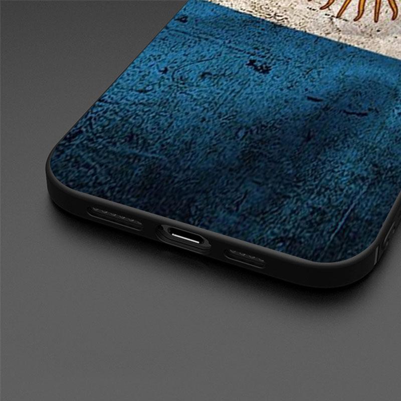Repubblica Argentina Custodia Per Apple iPhone 11 13 14 12 Pro Max 7 8 XR X 6 5 5S SE 2022 13ProMax Silicone Nero Phone Funda