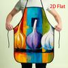 1pc 2D Printed Apron - Vibrant Garlic Artistic Design - Adjustable Straps, Comfortable To Wear, Suitable for Daily Kitchen Use And a Perfect Gift for