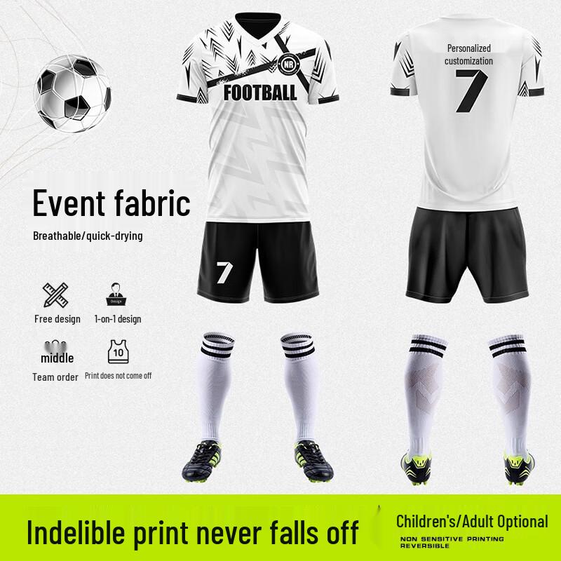 Unisex Short Sleeve Soccer Uniform Set
