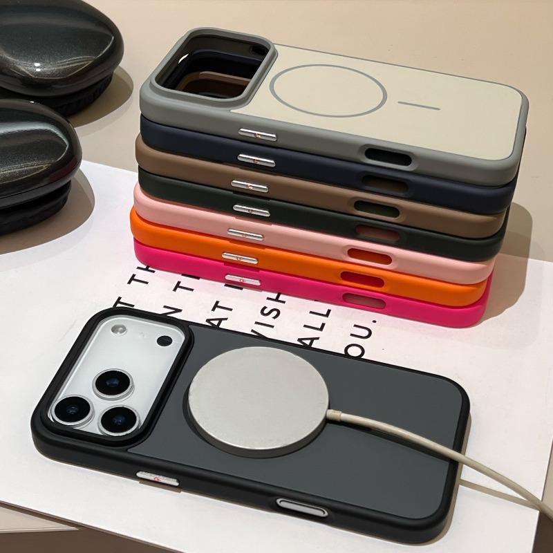Big Window Liquid Silicone For Magsafe Phone Case For iPhone 17 Air 16 15 14 13 Pro Max Official Soft Protector Shockproof Cover