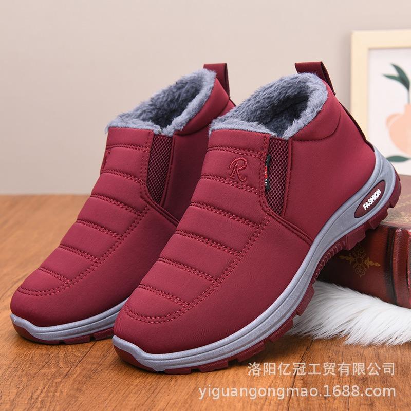 

Мужская обувь флисовые утепленные хлопковые туфли новая мужская средняя высота износостойкие теплые нескользящие средний босс зимние теплые 45