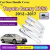 Car Chrome Door Handle Hood Cover For Toyota Camry XV50 2012~2017 Daihatsu Altis Auto Door-Handle-Covers Styling Set Accessories