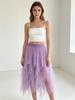 2023 Trendy High-Waisted Irregular Fairy Mesh Skirt - Korean Spring Style