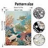 Shiny Pearl Sea Turtle Coral Reef DIY Painting Creative Bead Art Craft Household Wall Decoration Nice Present For Art Hobbyists Home Decor