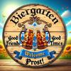 Metall-Wandkunst Oktoberfest Bierkrug-Schild Heimbar-Dekoration