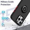 For iPhone 16 Pro Max Case Shockproof Armor Magnetic Ring Fold Rotate Holder Cover For iPhone 16 Plus 16Pro Max Matte Phone Case