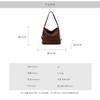 Fashion retro large-capacity bag women's autumn and winter new double shoulder shoulder bag casual commuter multi-functional bag