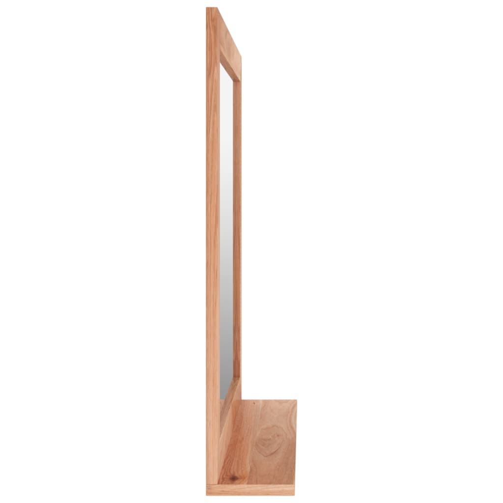 Wall Mirror 55x55 cm Solid Walnut Wood